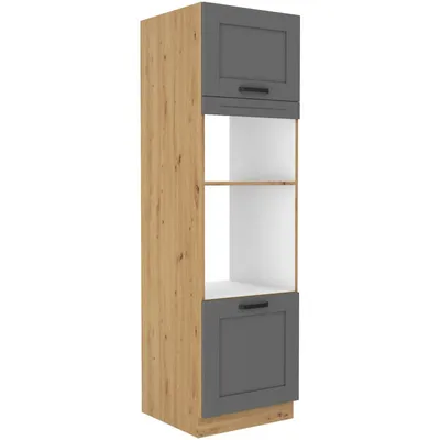 Obrázek produktu pro Skříň na vestavné spotřebiče LAILI - šířka 60 cm, šedá / dub artisan