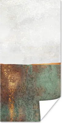 Produktbild von MuchoWow® Poster Abstrakt - Luxus - Gold 20x40 cm - Plakat - Foto