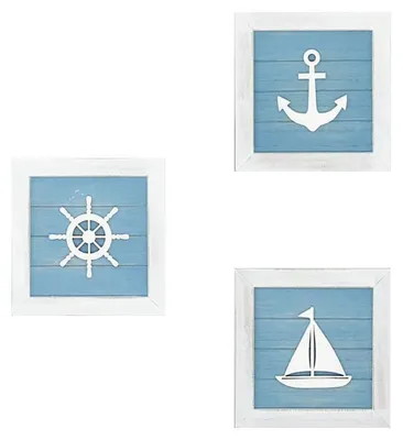 Imagen del producto de Solidchoice - Decoración de pared con temática oceánica, con motivos de estrella de mar y concha marina