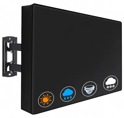 Produktbild von Outdoor TV Abdeckung 30–32 Zoll, TV Schutzhülle wasserdicht aus 600D Oxford, wetterfest, UV-beständig für LCD, LED & Plasma Fernseher