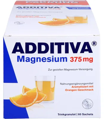 Image de ADDITIVA Magnésium 375mg Sachets, 60 pcs. poudre