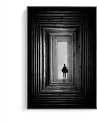 Produktbild von TPFLiving Kunstdruck LW-64 (OHNE RAHMEN) Poster - Leinwand - Wandbild - Hochauflösender Giclée-Druck, langlebig und hochwertig - Nordic Art - Perspektivische Motive - Bilder Wohnzimmer -  - Größe: 60x80cm