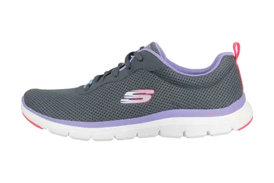 Imagen del producto de Skechers, zapatillas deportivas para mujer FLEX APPEAL 4.0, modelo Brilliant View, color gris, número de referencia 149303, talla 42 EU