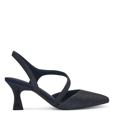 Produktbild von MARCO TOZZI Damen Pumps Vegan geschwungenes Design 2-29600-42, Größe:39 EU, Farbe:Blau