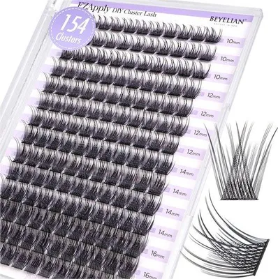 Productafbeelding van Famanu Wimperverlengingen, D-krul - Mix van wimpers van 10-16 mm, 154 stuks