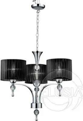 Produktbild von Pendelleuchte Impress 3 Schwarz, 3-flammig E27, Durchmesser 56 cm, Höhe 88 cm