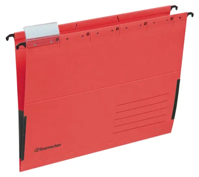 Productafbeelding van Soennecken hangmap 2029, formaat DIN A4, 220 gram, RC-karton, rood, 25 stuks per verpakking.