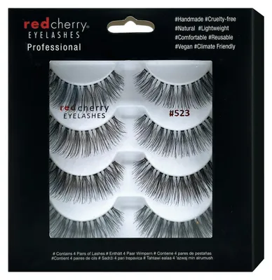 Produktbild von Red Cherry Eyelashes Professional Echthaarwimpern 523 - 4 Pairs