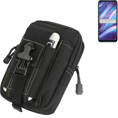 Produktbild von K-S-Trade Gürtel Tasche kompatibel mit Wiko View 5 Gürteltasche Holster Schutz Hülle Handy Hülle Smartphone outdoor Handy-Hülle schwarz