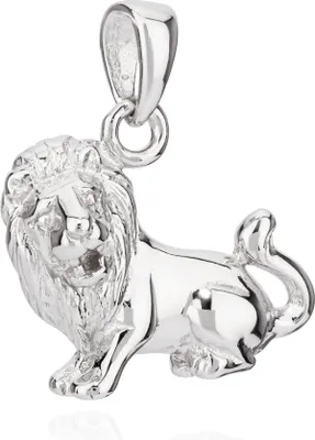 Zdjęcie produktu dla Wisiorek mały znak zodiaku Lew srebro 925 12x11mm horoskop zodiaku