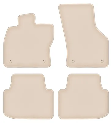 Produktbild von DURBAN Beige Velours-Fußmatten-Set für Volkswagen Passat B8 FL Kombi, Limousine (2019-)