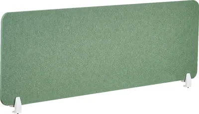 Produktbild von BELIANI Schreibtisch Trennwand Grün Stoff PET Kunststoff 160 x 50 cm zum Aufstellen Klemmen Schallschutz Sichtschutz Pinnwand Büro Home Office