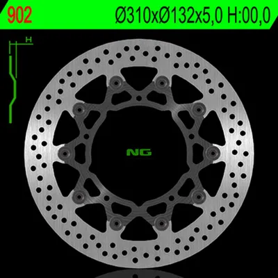 Image de NG BRAKES Bremsscheibe schwimmend rund