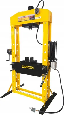 Zdjęcie produktu dla Warsztatowa Prasa Hydrauliczna 75 TON WP75 Pneumatyczno-Ręczna, Spawana