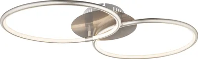Produktbild von Globo Kyle Deckenleuchte Nickel matt, 1xLED; 67825-30