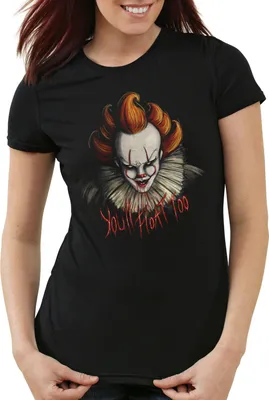 Produktbild von style3 Not Another Clown Damen T-Shirt pennywise es, Größe:M