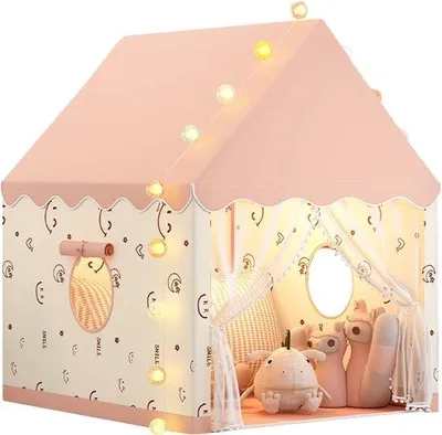 Image de Tente-maison pour enfants avec tapis de jeu - Maison de jeu pour l'intérieur et l'extérieur - Tente de jeu pour garçons et filles