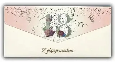 Immagine prodotto di Biglietto d'auguri Birthday 18 con auguri e busta