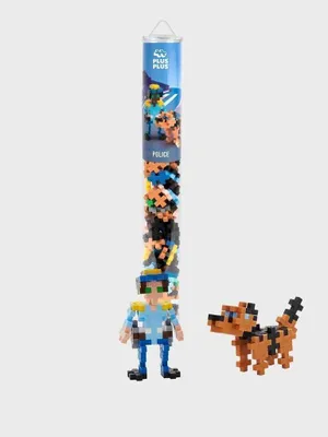 Produktbild von PLUS-PLUS 100 Kreativ Bausteine Polizist