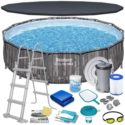 Zdjęcie produktu dla Basen ogrodowy stelażowy 427 x 107 cm 17w1 Bestway 5614Z