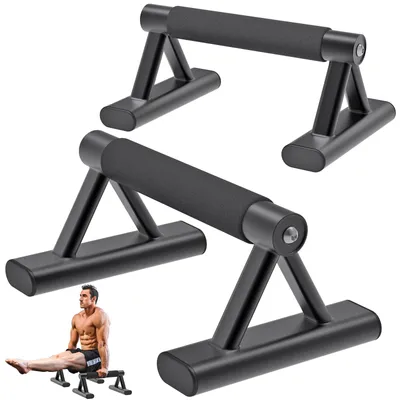 Image de Barre de pompes calisthenics avec poignées antidérapantes - Capacité de charge : 150 kg