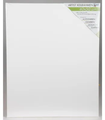 Produktbild von 12 Stück Keilrahmen 40 x 50 cm Leinwand Künstlerbedarf Maltuch 100% Baumwolle