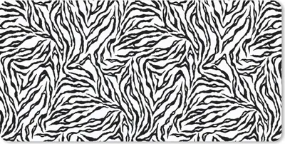 Produktbild von MuchoWow® Schreibtischunterlage Tigerdruck - Schwarz - Weiß - Tiere - Muster 80x40 cm - XXL Mauspad - Gaming Mauspad