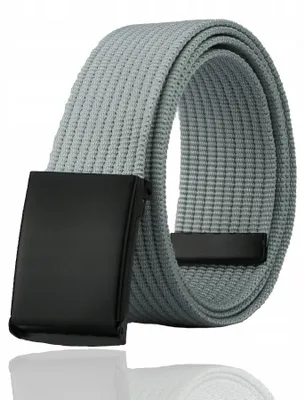 Produktbild von Arius Herren Canvas Gürtel Breite Schwarze Metallschließe