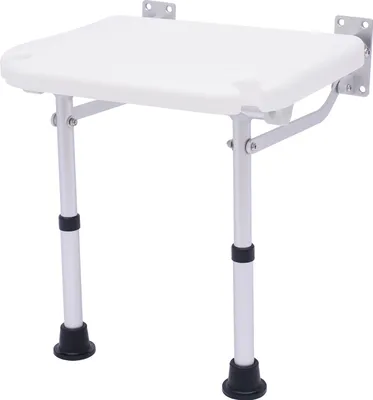 Obrázek produktu pro Skládací židle do vany Skládací sprchové sedátko Nástěnná sprchová stolička do 100 kg (bílá)