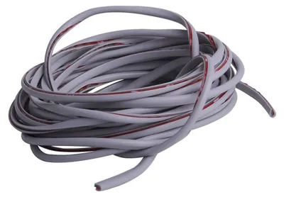 Productafbeelding van Beschermende, decoratieve strip – Deurkantbeschermer voor auto's, grijs.
