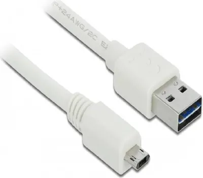 Obrázok produktu pre DeLOCK 84806, 0,5 m, USB A, Micro-USB B, USB 2.0, 0,48 Gbit/s, Biela