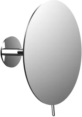 Produktbild von emco pure Klebespiegel, Durchmesser 200 mm, mit Griff, Vergrößerung dreifach, chrom, 109400134