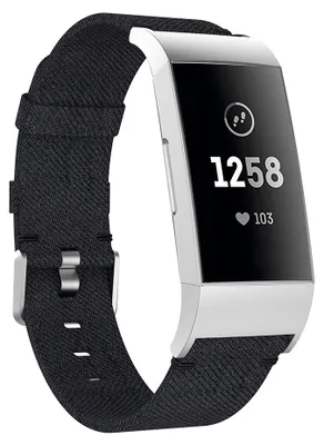 Produktbild von By Qubix passend für Fitbit Charge 3 & 4 Nylonarmband - Schwarz