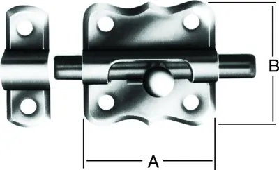 Produktbild von VORMANN Grendelriegel mit Schlaufe B35xL35mm verzinkt