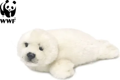 Image de Peluche WWF phoque (blanc, 24cm) réaliste Peluche Seal