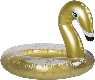 Produktbild von Aufblasbare Schwimmhilfe Goldener Schwan 70cm Schwimmring