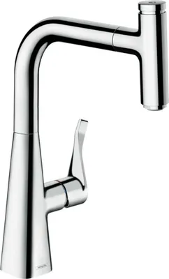 Produktbild von hansgrohe Spültisch-Einhebelmischer 240 Metris Select M71 mit Ausziehauslauf, 1jet, sBox, chrom