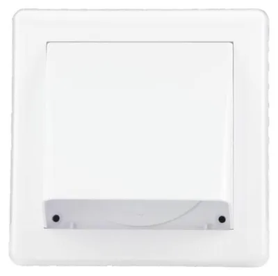 Obrázok produktu pre Vetracia mriežka HACO VM GK/125 B gravitačná s klapkou 175x175 mm plastová biela