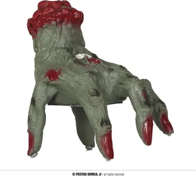 Produktbild von Zombie Hand Dekoration Gruselig Horror Requisite Halloween Accessoire Unheimliche Hand Party Schrecken Spuk Festlich Deko Zombie-Thema Grusel, Farbe: Grau