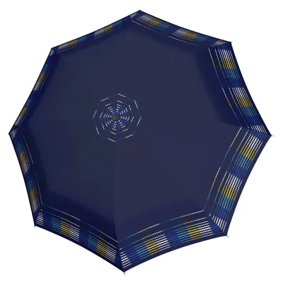 Produktbild von doppler Taschenregenschirm Regenschirm Fiber Magic Afterglow Blue Opal blau mehrfarbig