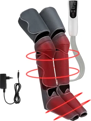 Immagine prodotto di Bonplus BP presoterapia portatile, massaggio piedi e gambe, compressione ad aria, 3 intensità, 2 zone di calore, salute