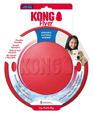 Produktbild von KONG Classic Flyer, Hund, Frisbee, Rot, Gummi, Abholen, Vereinigte Staaten
