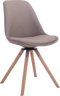 Produktbild von Moderner Esszimmerstuhl - Designstuhl - 360° drehbares Holzgestell
