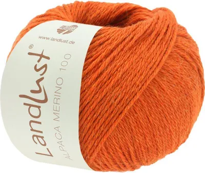 Produktbild von Lana Grossa - Landlust Alpaka Merino 100 0321 dunkelorange