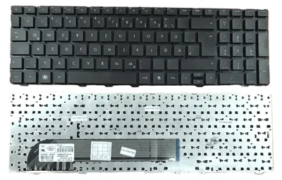 Produktbild von DEUTSCHE - Schwarz Tastatur Keyboard ohne Rahmen kompatibel für HP ProBook 4530s