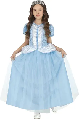 Produktbild von Fiestas Guirca - Fantasie Prinzessin-Kostüm für Kinder FG1017 (104) (Blau)
