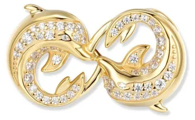 Produktbild von Seinerzeit Crystal Delfin Infinity Anhänger SZA-3960-490