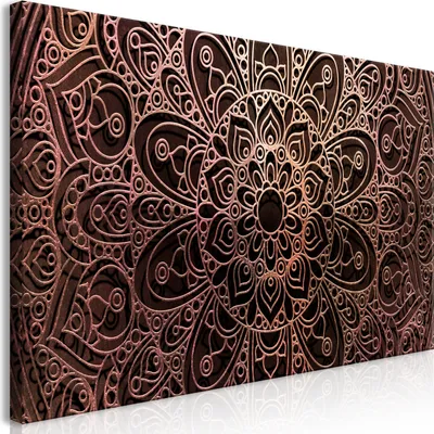 Produktbild von Wandbild Mega XXXL Mandala 250x125 cm Einteiliger XXL-Format Kunstdruck zur Selbstmontage Leinwandbilder moderne Bilder DIY Wanddekoration Wohnung Deko Orient f-A-0594-ak-g
