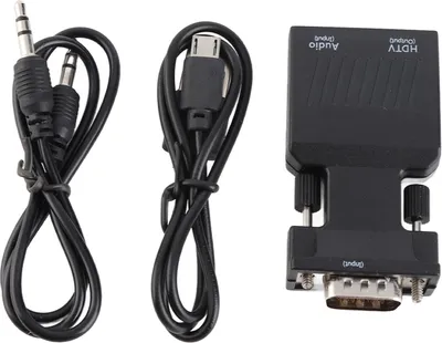 Image de Adaptateur d'interface multimédia VGA vers HD avec câble son 3,5 mm, actif, mâle, femelle, 1080P, 60 Hz, pour ordinateur, portable, projecteur