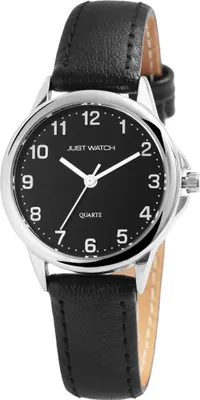 Produktbild von JUST WATCH "Brigitt" Damenuhr mit Echt Lederarmband, 3 ATM